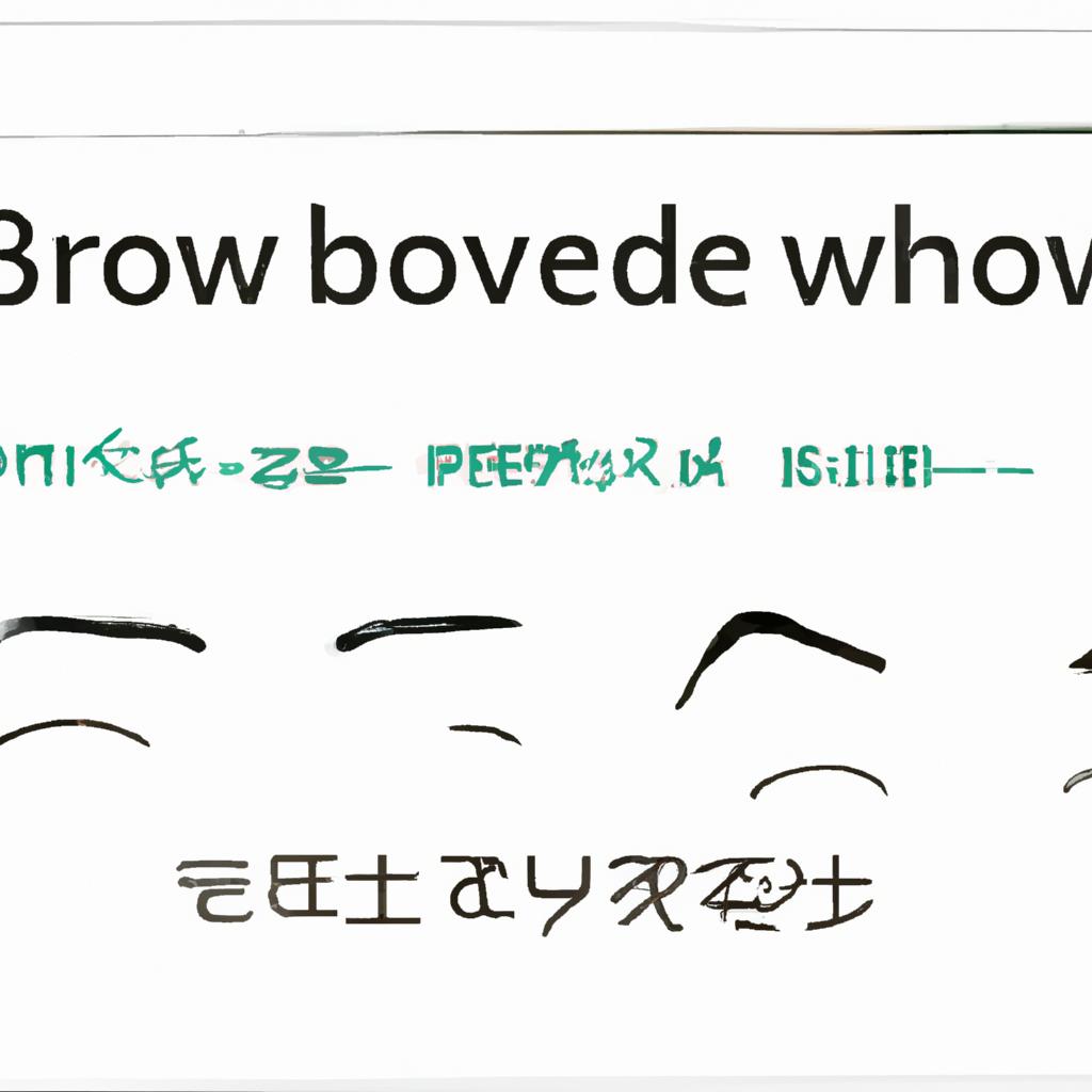 簡単！眉毛の整え方とオススメメニュー